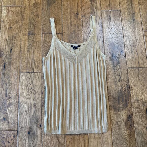 M Studio Linen Blend Relaxed Oversized Cardigan with Layer Tank Set Womens M - Picture 7 of 9